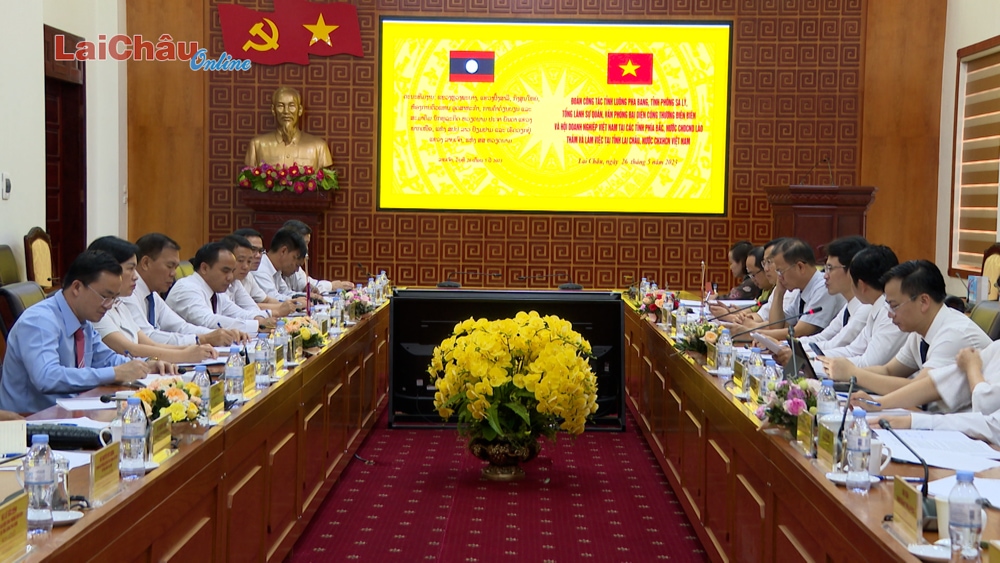 Đoàn công tác hai tỉnh: Luông Pha Bang, Phông Sa Lỳ (Lào) thăm và làm việc với tỉnh Lai Châu (Việt Nam) 