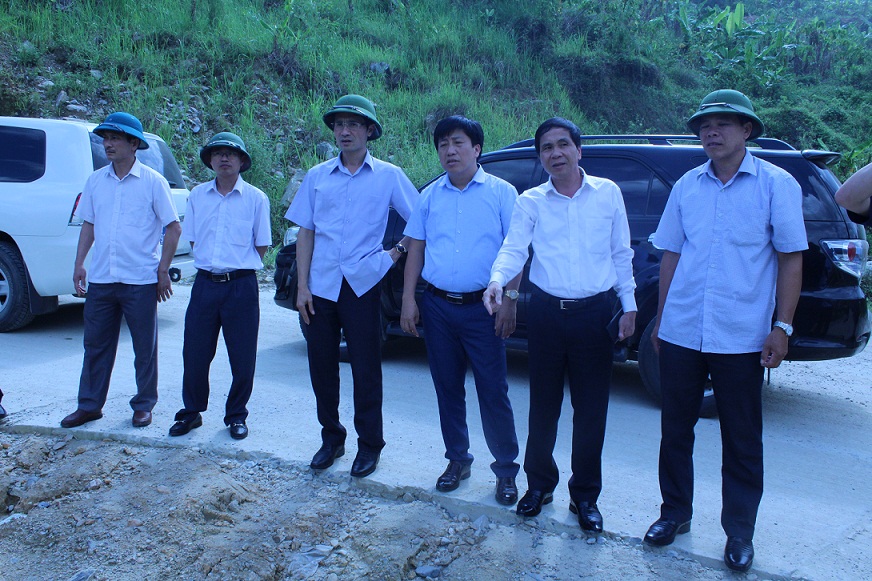 đoàn công tác kiểm tra thực tế công tác PCTT&TKCN trên địa bàn xã Bản Lang, huyện Phong Thổ