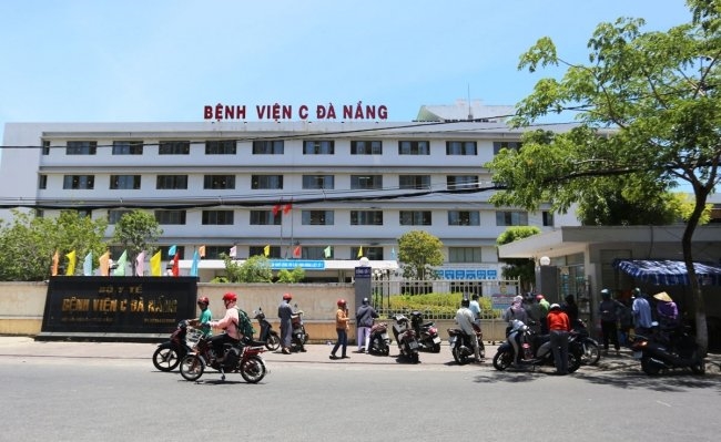  Bệnh viện C Đà Nẵng bị phong tỏa sau khi phát hiện ca nhiễm Covid-19. Ảnh: Vnexpress.