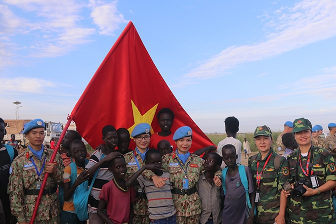 Lực lượng GGHB Việt Nam tại Bentiu, Nam Sudan. (Ảnh: CGGHBVN) 