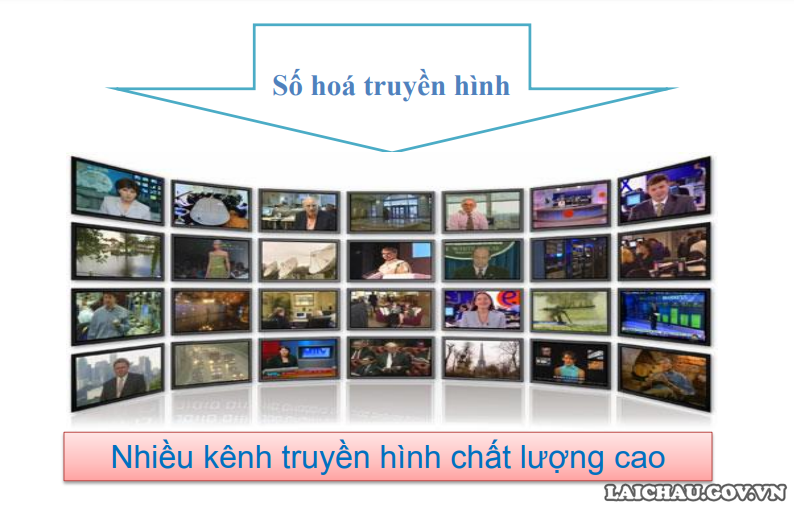 Khi thực hiện số hóa truyền hình sẽ có nhiều kênh truyền hình chất lượng cao.