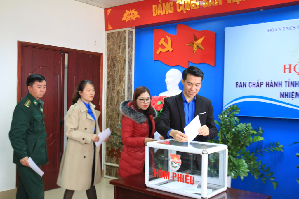  Đại phiếu bỏ phiếu bầu bổ sung các Ủy viên BCH Đoàn TNCS Hồ Chí Minh tỉnh Lai Châu, nhiệm kỳ 2017 – 2022.