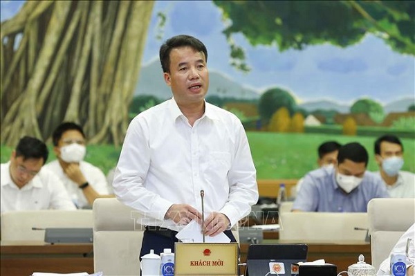 Tổng Giám đốc Bảo hiểm xã hội Việt Nam Nguyễn Thế Mạnh phát biểu. Ảnh: Doãn Tấn/TTXVN