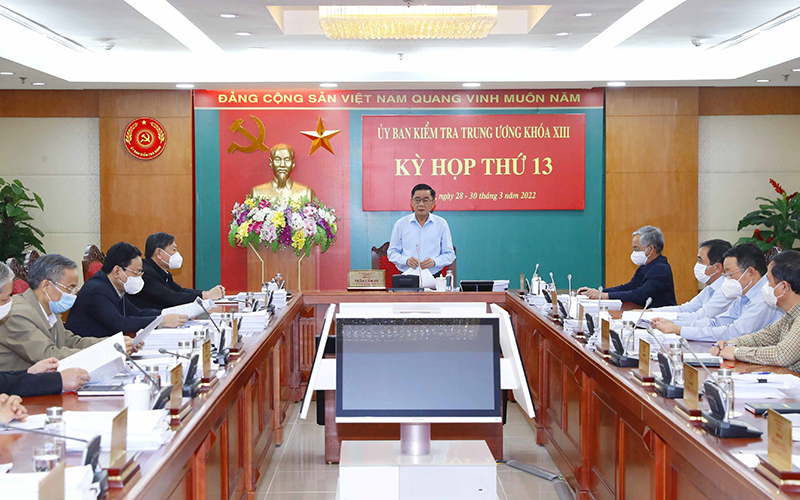 Tại kỳ họp thứ 13, Ủy ban Kiểm tra Trung ương đã xem xét, đề xuất kỷ luật một số tổ chức, cá nhân liên quan vụ việc tại Công ty cổ phần Công nghệ Việt Á. Ảnh: TTXVN