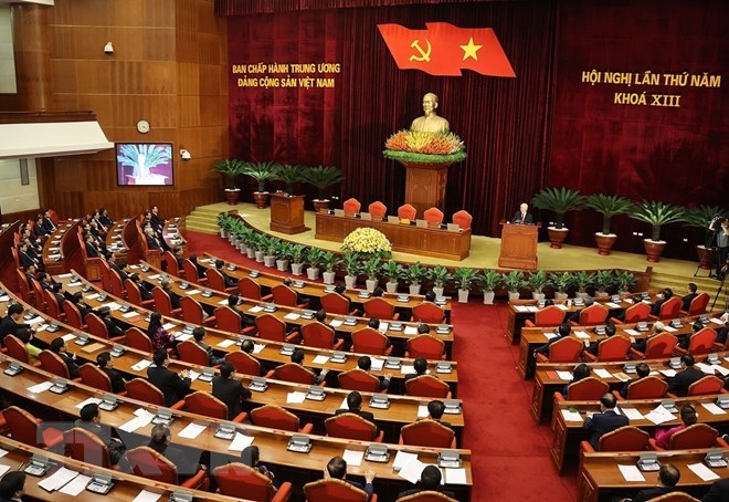 Hội nghị lần thứ 5 Ban Chấp hành Trung ương Đảng khóa XIII đã thảo luận và thống nhất chủ trương thành lập Ban Chỉ đạo cấp tỉnh về phòng, chống tham nhũng, tiêu cực (Ảnh: TTXVN)