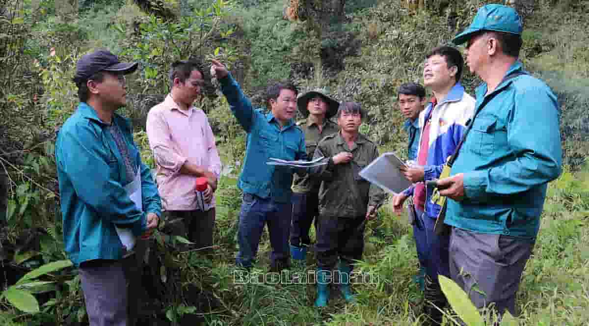 Cán bộ, người dân xã Tung Qua Lìn thường xuyên phối hợp với Hạt Kiểm lâm, Ban Quản lý Rừng phòng hộ huyện Phong Thổ tuần tra, bảo vệ và chăm sóc diện tích rừng được giao.