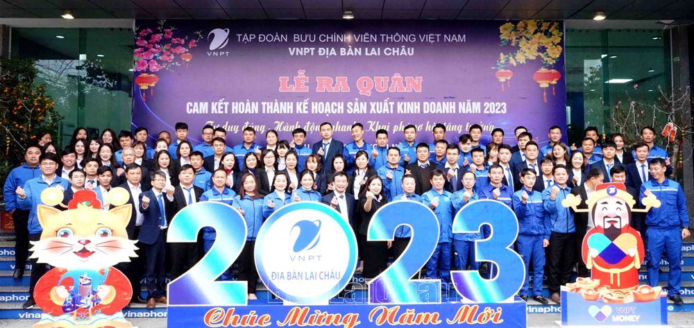 VNPT Lai Châu ra quân quyết tâm hoàn thành vượt mức sản xuất kinh doanh năm 2023