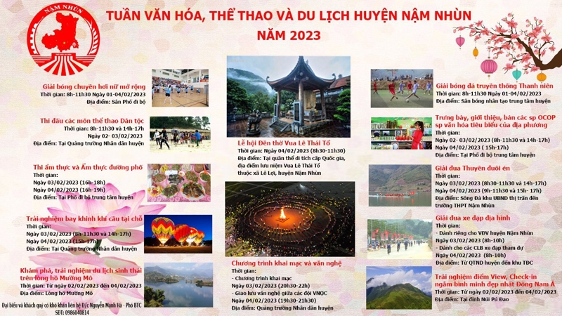 Tuần Văn hóa, Thể thao và Du lịch huyện Nậm Nhùn năm 2023 sẽ diễn ra từ ngày 1-4/2