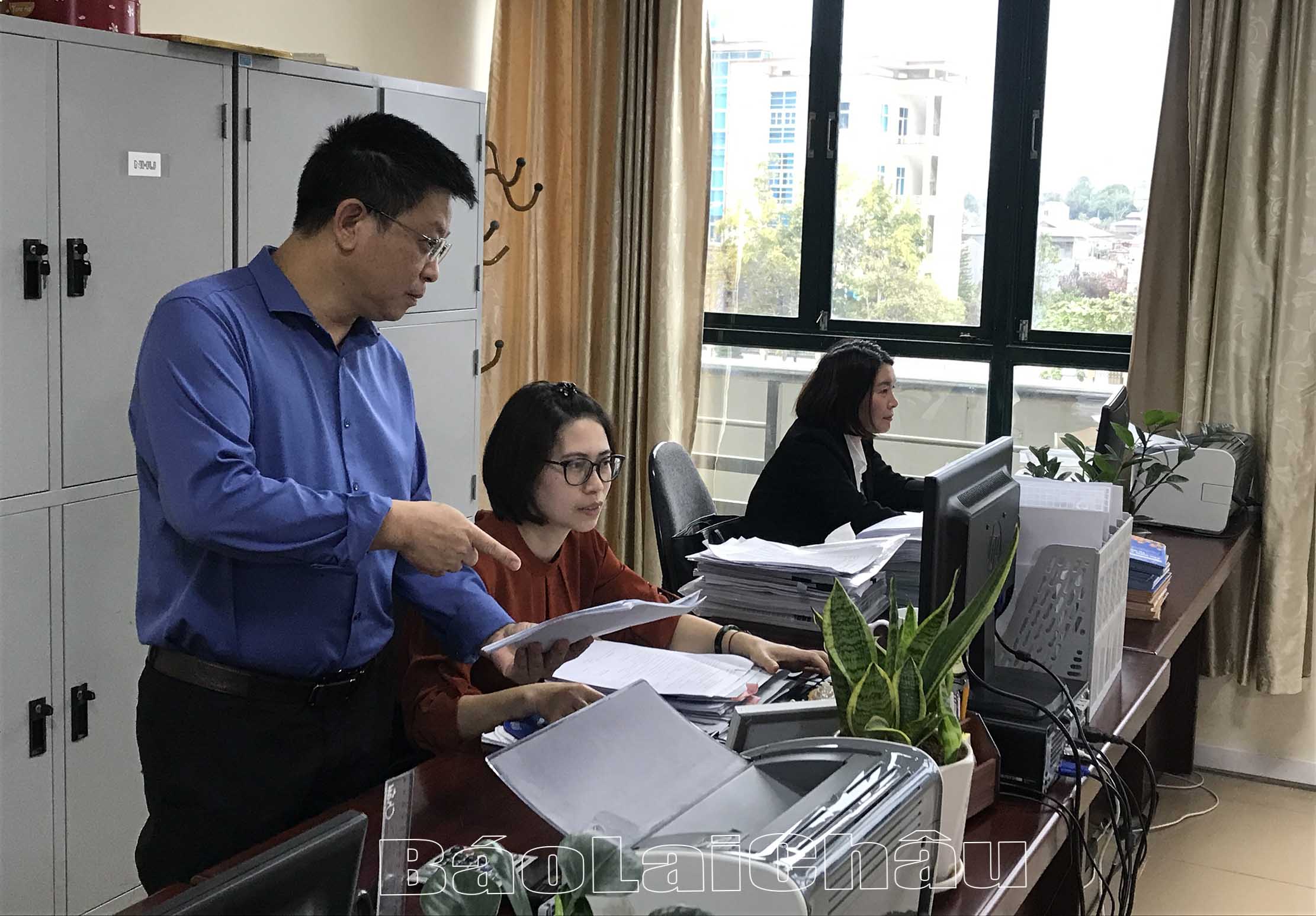 Bảo hiểm Xã hội tỉnh Lai Châu ứng dụng công nghệ thông tin trong giải quyết thủ tục hành chính.