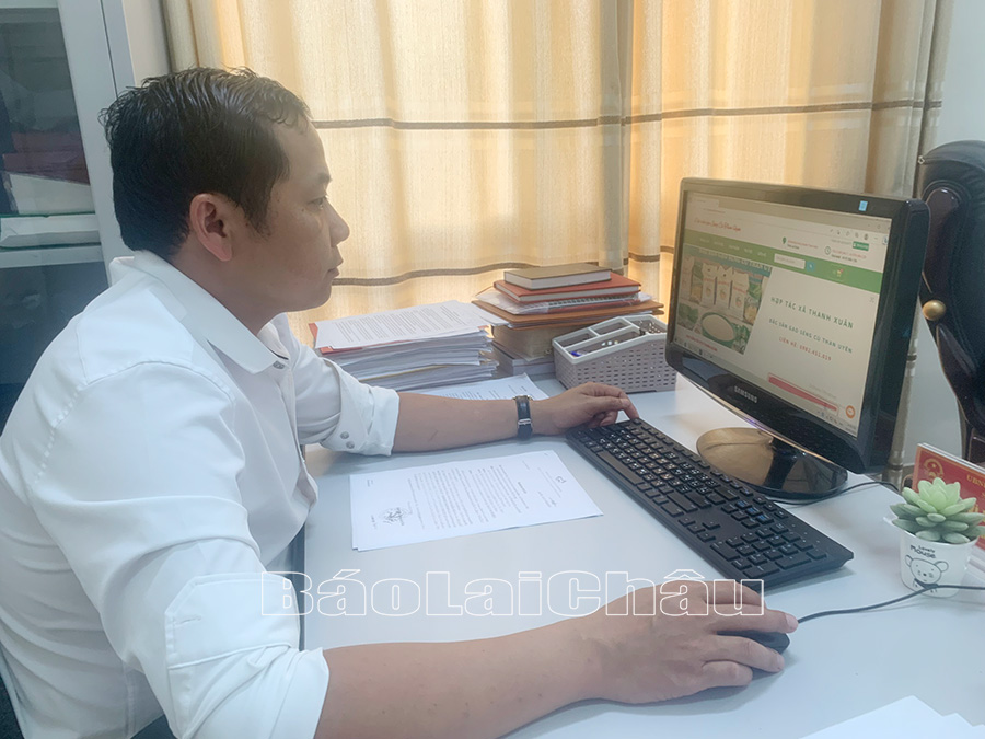 Nhờ xây dựng Website nên các sản phẩm của HTX Thanh Xuân được nhiều người tiêu dùng biết đến.