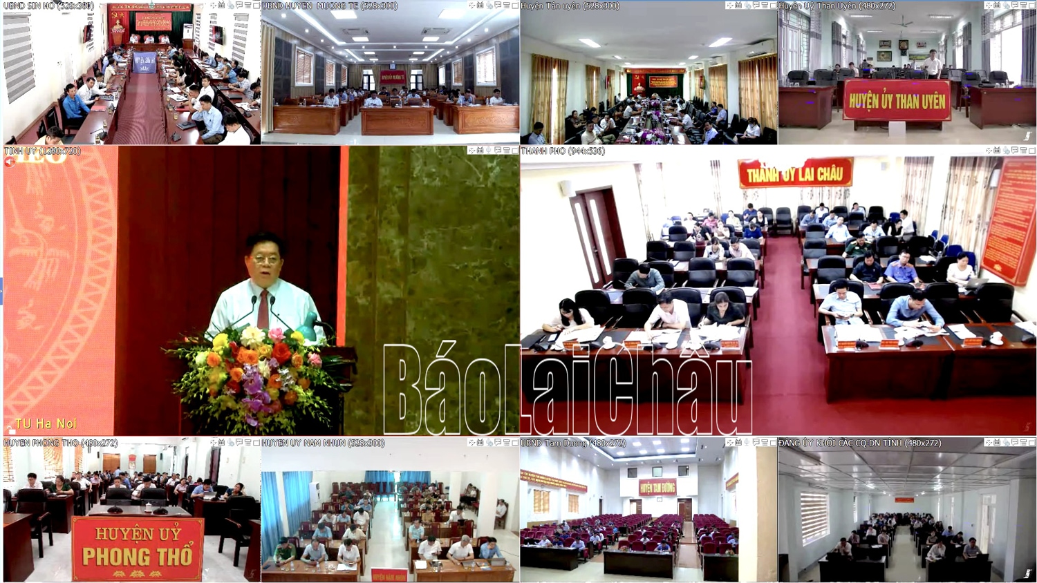 quang cảnh tại các điểm cầu