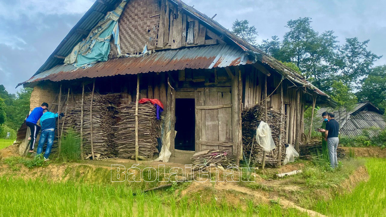 Hiện trường ngôi nhà nơi xảy ra vụ án mạng.