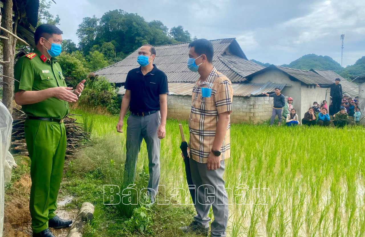 Đại tá Phạm Hải Đăng - Thủ trưởng Cơ quan Cảnh sát điều tra, Phó Giám đốc Công an tỉnh chỉ đạo làm rõ vụ án.