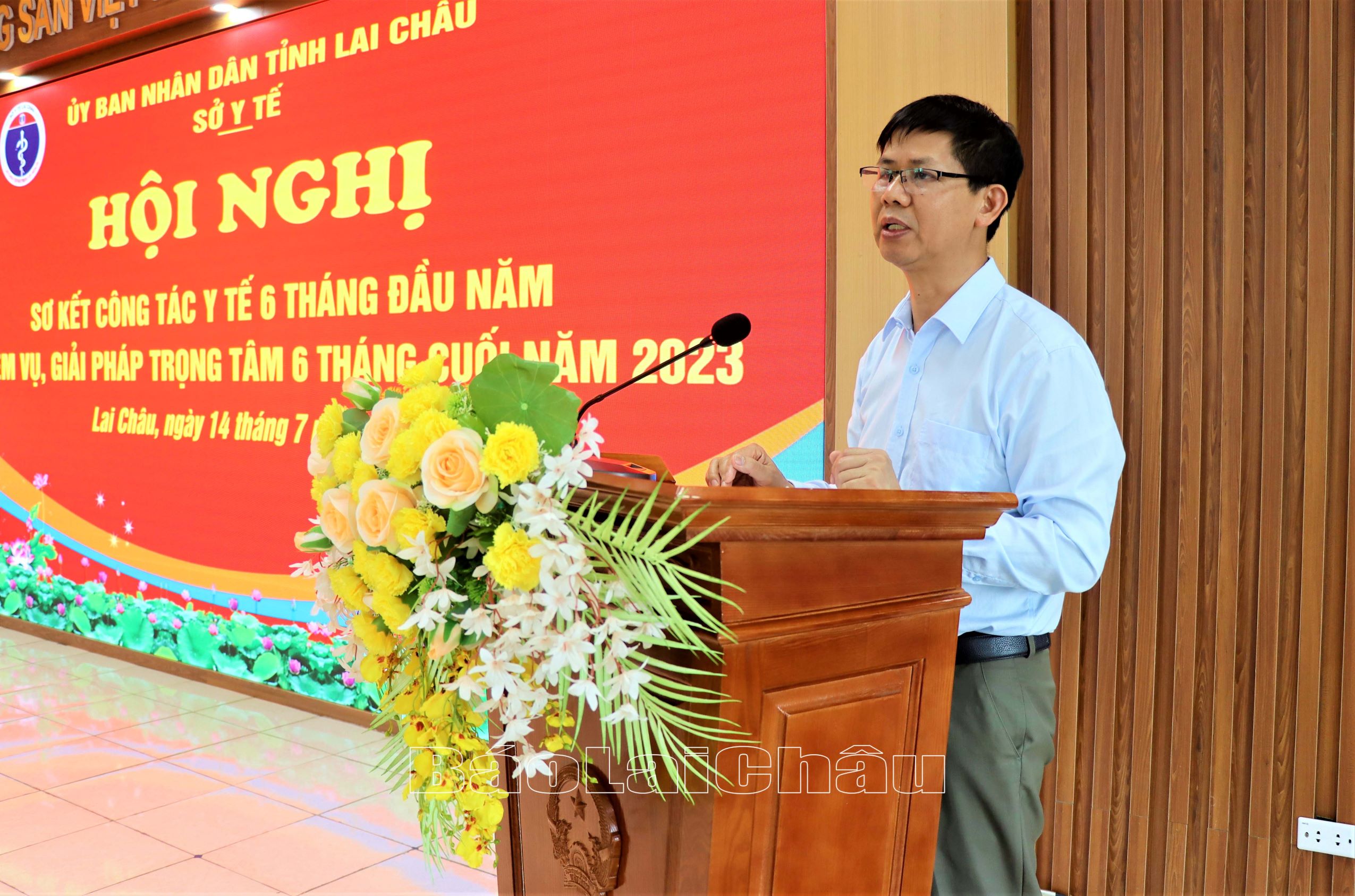 Đồng chí Bùi Tiến Thanh - Giám đốc Sở Y tế kết luận hội nghị