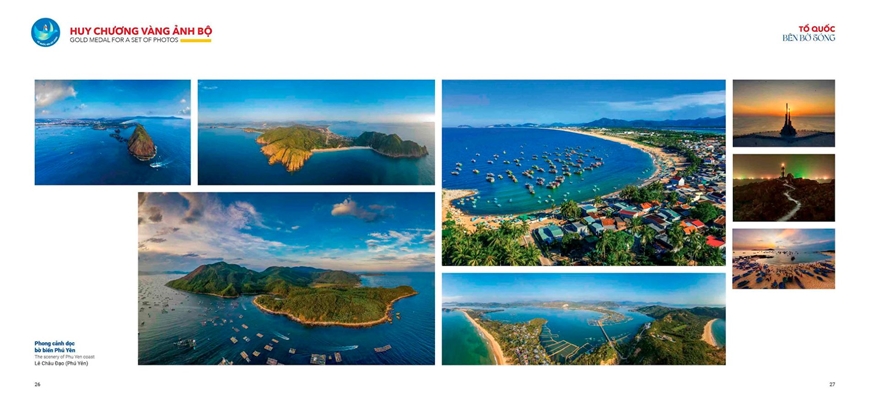  Tác phẩm "Phong cảnh dọc bờ biển Phú Yên" của tác giả Lê Châu Đạo (Phú Yên) giành giải Nhất ảnh bộ cuộc thi và triển lãm ảnh “Tổ quốc bên bờ sóng” lần thứ I (2021).