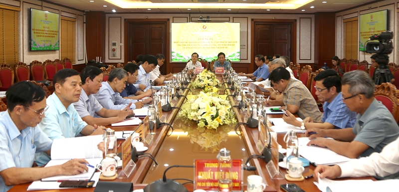   Các đại biểu tham dự hội nghị sơ kết công tác bảo vệ nền tảng tư tưởng của Đảng của Hội Cựu Chiến binh Việt Nam.
