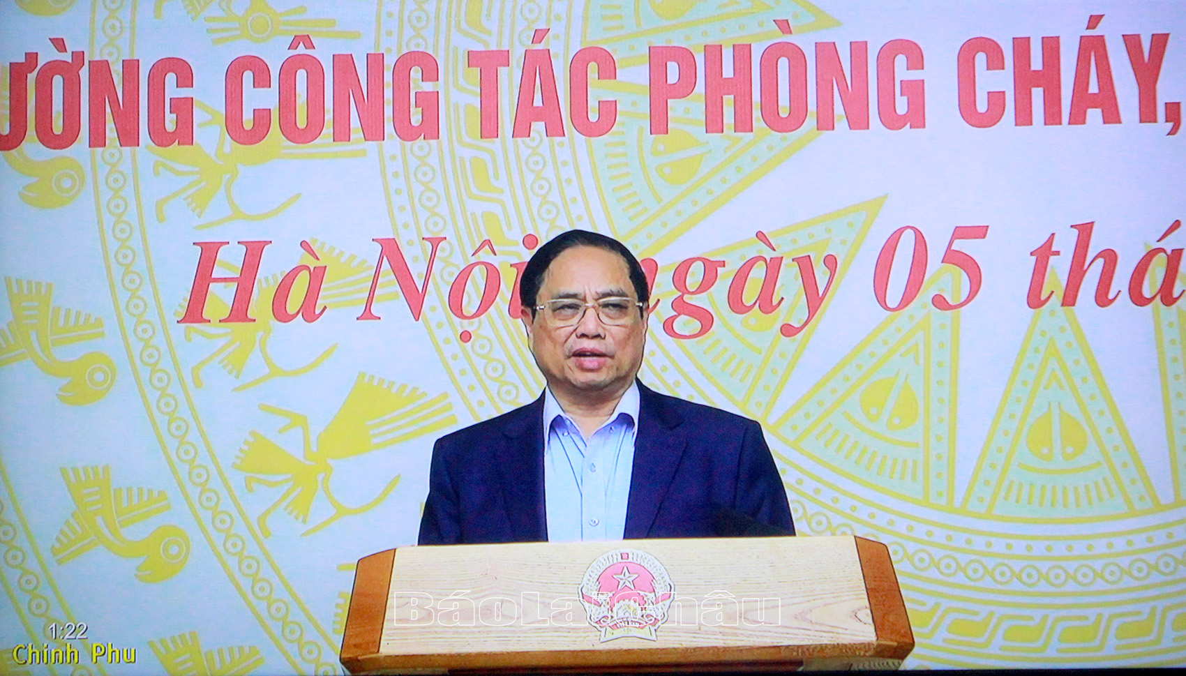 Thủ tướng Chính phủ Phạm Minh Chính phát biểu kết luận hội nghị. 