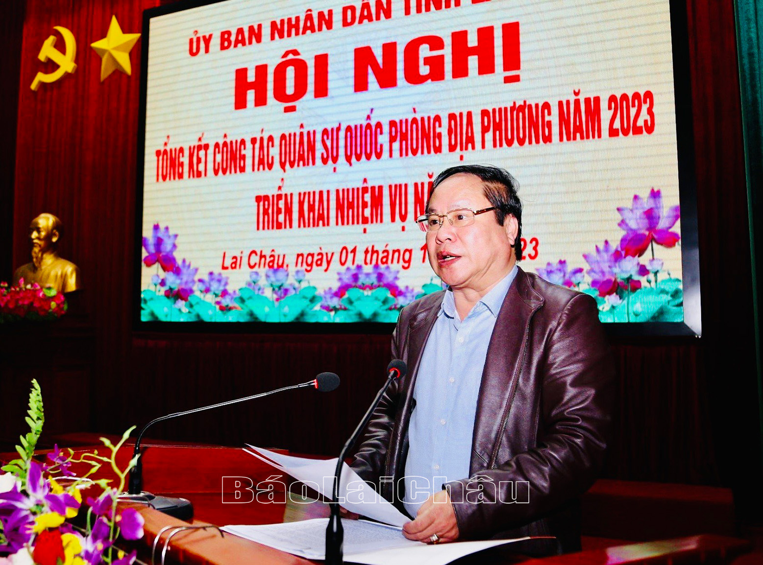 Đồng chí Tống Thanh Hải - Ủy viên BTV Tỉnh ủy, Phó Chủ tịch Thường trực UBND tỉnh phát biểu kết luận hội nghị.