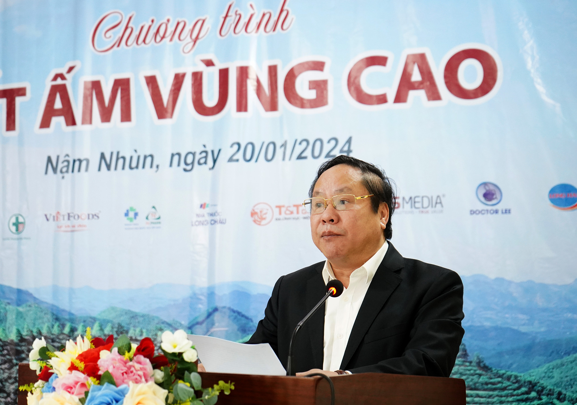 Đồng chí Tống Thanh Hải - Ủy viên Ban Thường vụ Tỉnh ủy, Phó Chủ tịch Thường trực UBND tỉnh phát biểu tại chương trình. 
