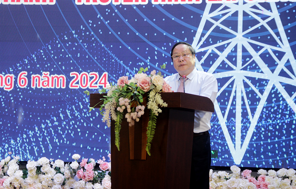 Đồng chí Tống Thanh Hải - Ủy viên Ban Thường vụ Tỉnh ủy, Phó Chủ tịch Thường trực UBND tỉnh phát biểu tại buổi lễ.