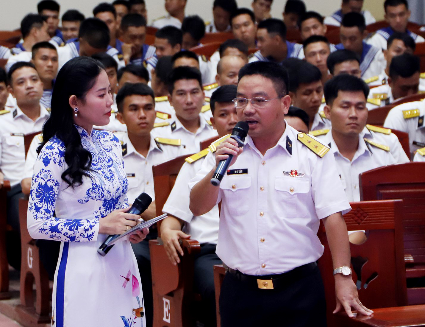 Cán bộ Vùng 3 Hải quân chia sẻ cách làm hay trong phong trào TĐQT.