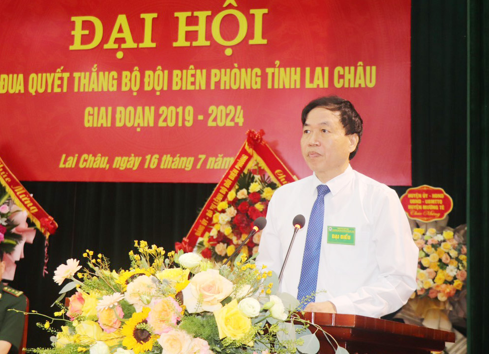 Đồng chí Lê Văn Lương – Phó Bí thư Tỉnh ủy, Chủ tịch UBND tỉnh phát biểu tại Đại hội.