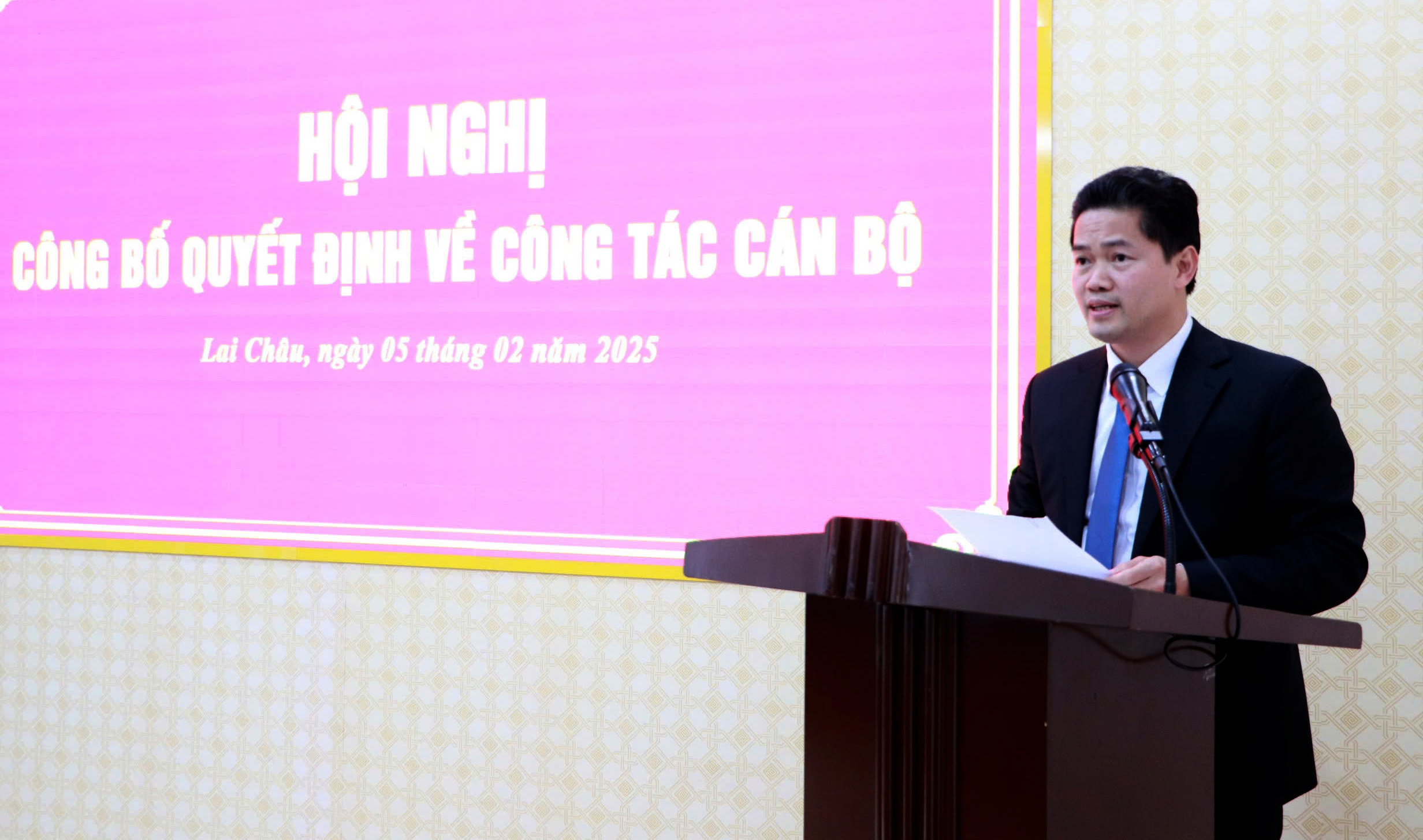 Đồng chí Vũ Mạnh Hà - Phó Bí thư Thường trực Tỉnh ủy phát biểu tại Hội nghị.