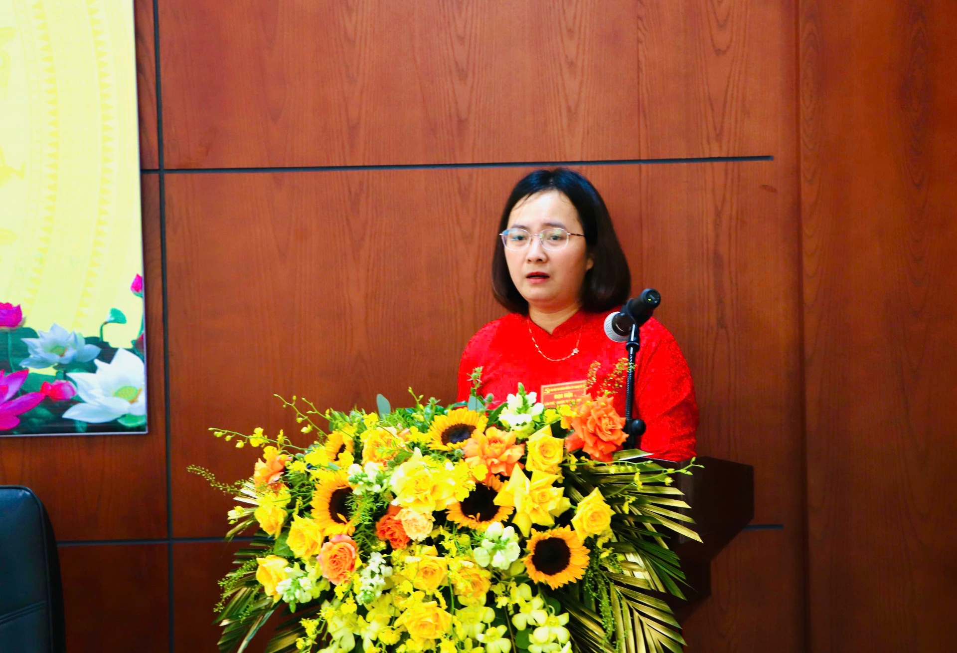 Đại biểu tham luận tại Đại hội. 