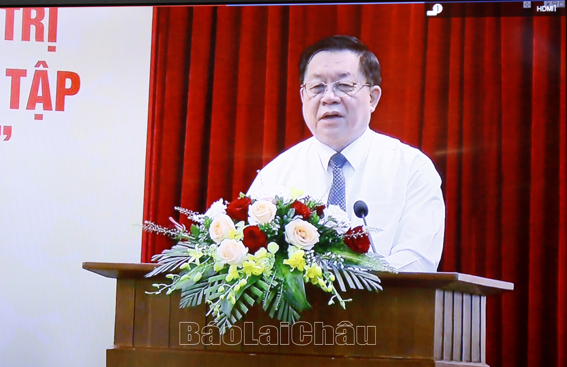 Đồng chí Nguyễn Trọng Nghĩa, Bí thư Trung ương Đảng, Trưởng Ban Tuyên giáo Trung ương phát biểu kết luận. 