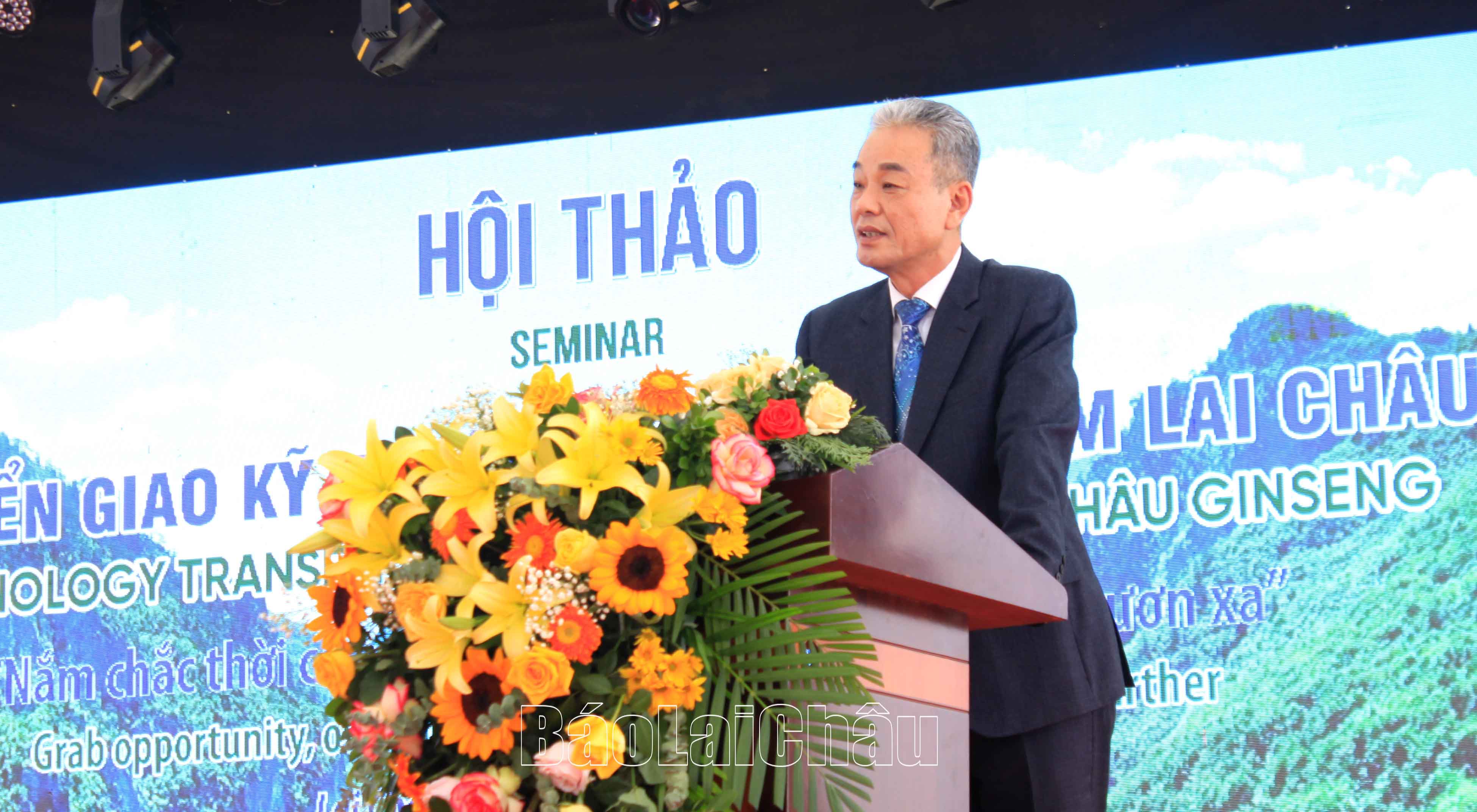 Đại diểu đến từ đất nước Hàn Quốc phát biểu tại Hội thảo.