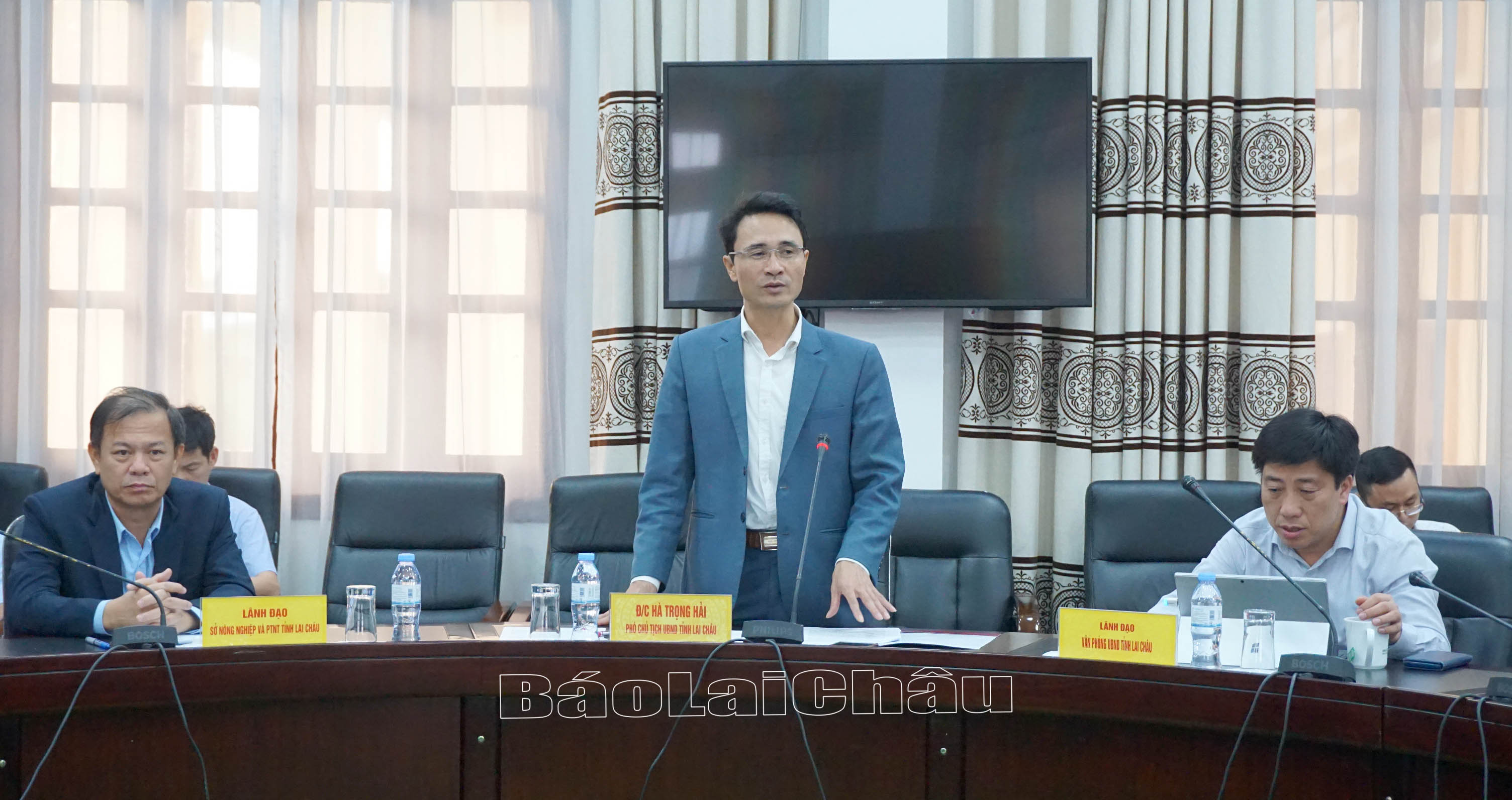 Đồng chí Hà Trọng Hải phát biểu.