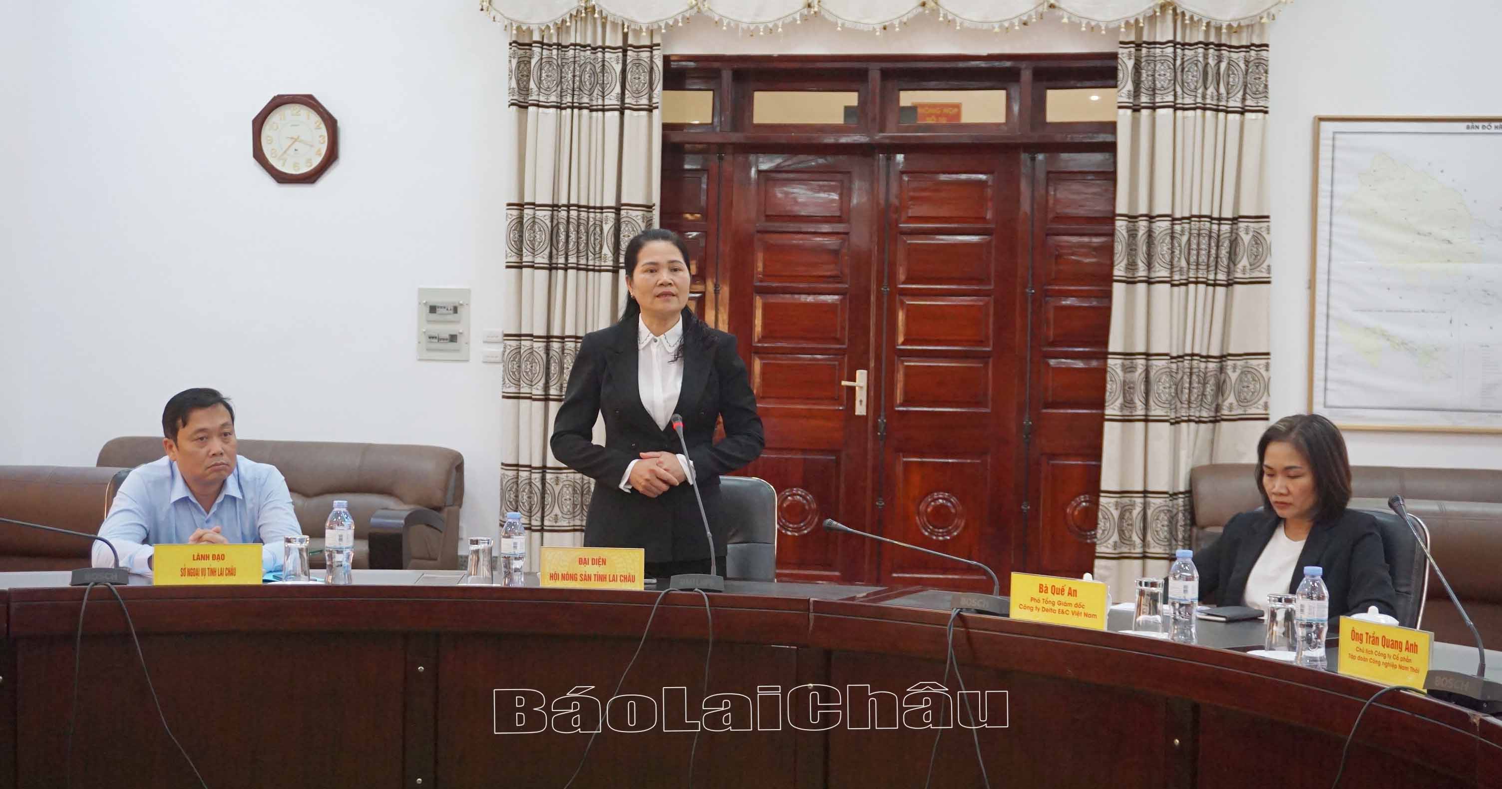 Lãnh đạo Công ty Chè Tam Đường kỳ vọng Đoàn sẽ làm cầu nối mở rộng hơn thị trường tiêu thụ sản phẩm chè.