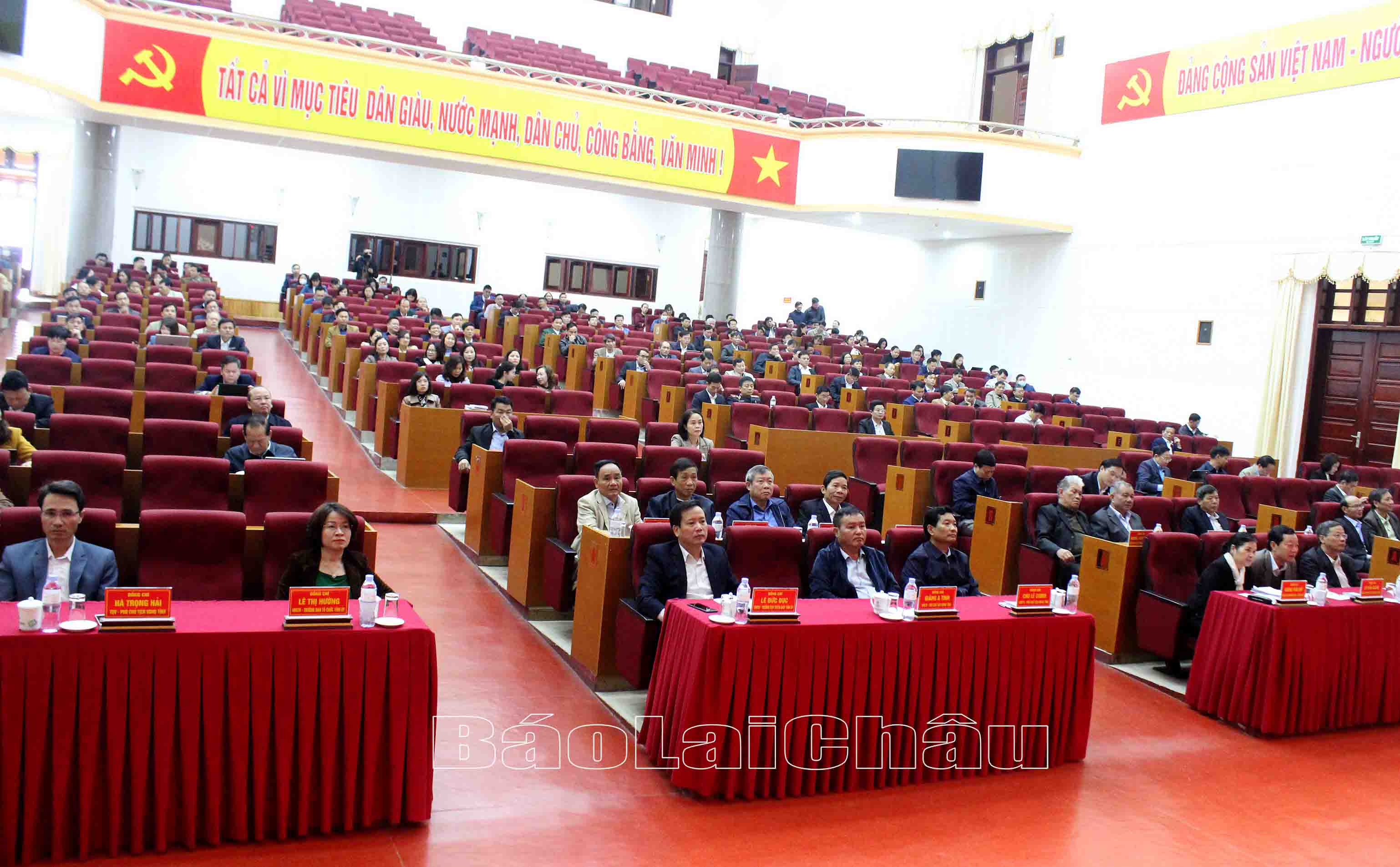 Đại biểu dự Hội nghị tại điểm cầu tỉnh