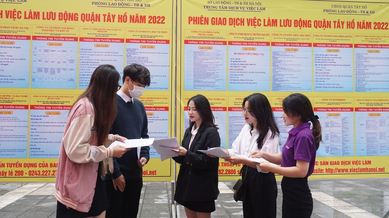 Nhờ các phiên giao dịch, nhiều người lao động đã tìm được việc làm.