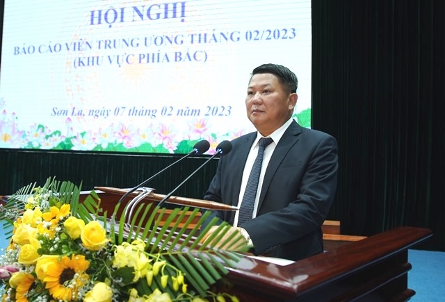 Đồng chí Lò Minh Hùng, Phó Bí thư Thường trực Tỉnh ủy Sơn La thông tin về những kết quả nổi bật trong phát triển kinh tế- xã hội của tỉnh Sơn La thời gian gần đây; phương hướng, nhiệm vụ trong thời gian tới.