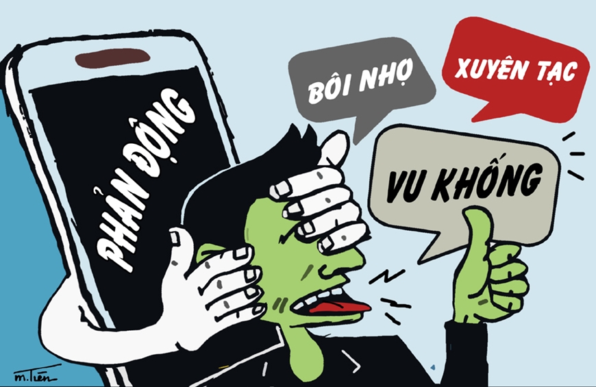 Tranh của MẠNH TIẾN.