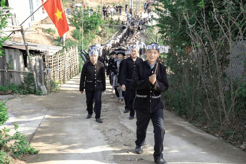 Nghi thức cúng cầu mùa.