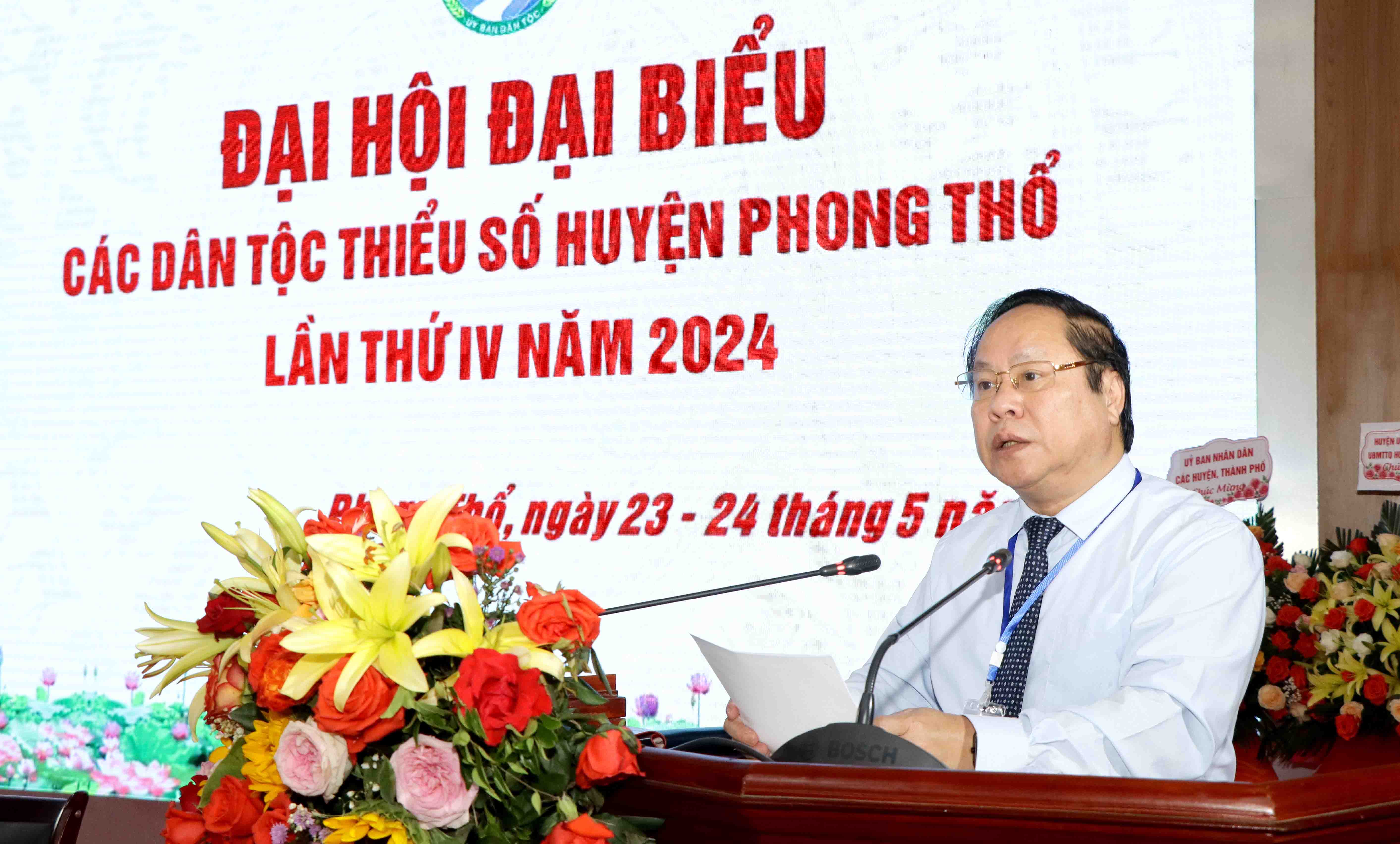 Đồng chí Tống Thanh Hải - Ủy viên Ban Thường vụ Tỉnh ủy, Phó Chủ tịch Thường trực UBND tỉnh phát biểu chỉ đạo đại hội.