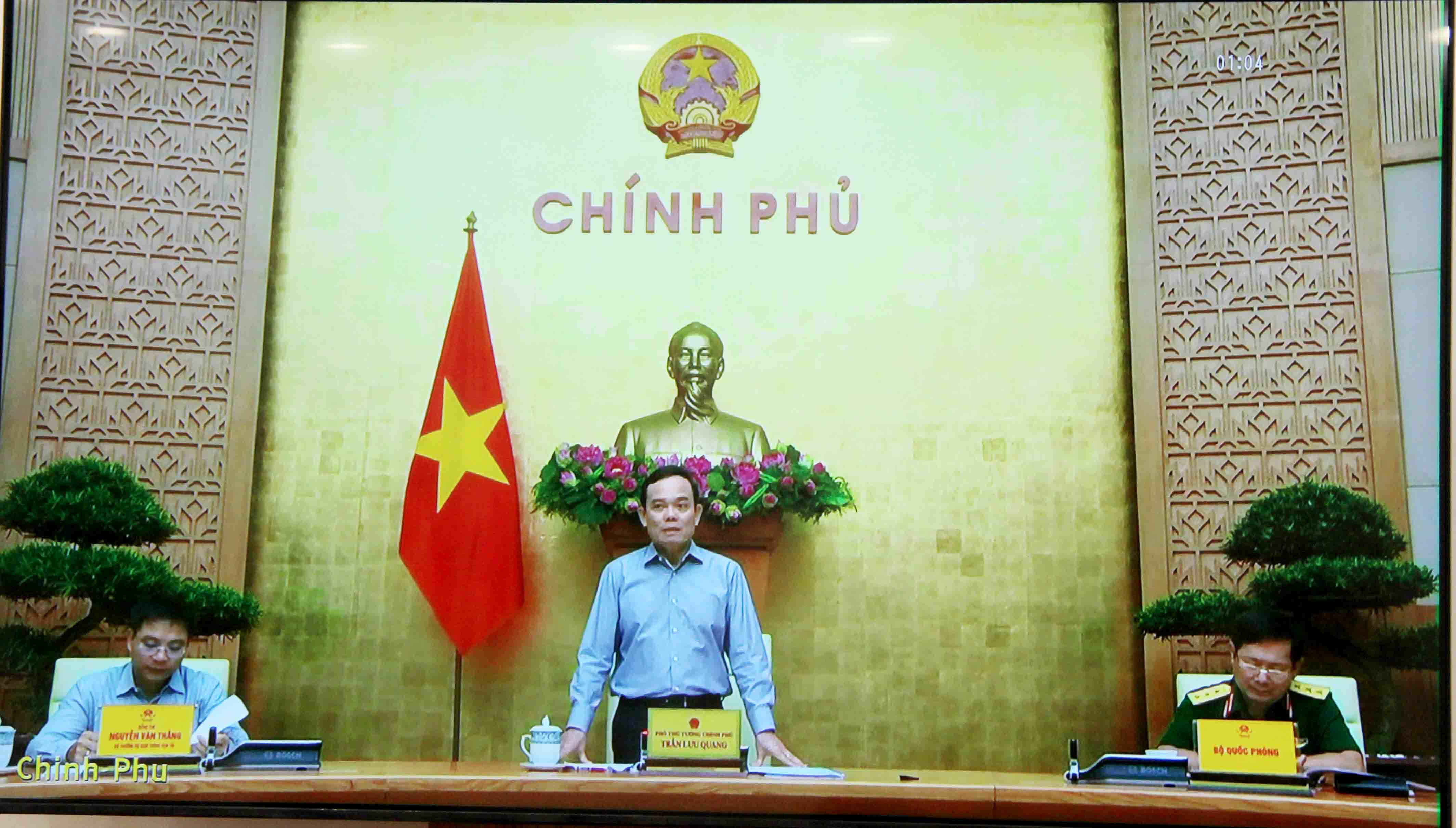 Đồng chí Trần Lưu Quang - Phó Thủ tướng Chính phủ, Chủ tịch Uỷ ban ATGT Quốc gia 