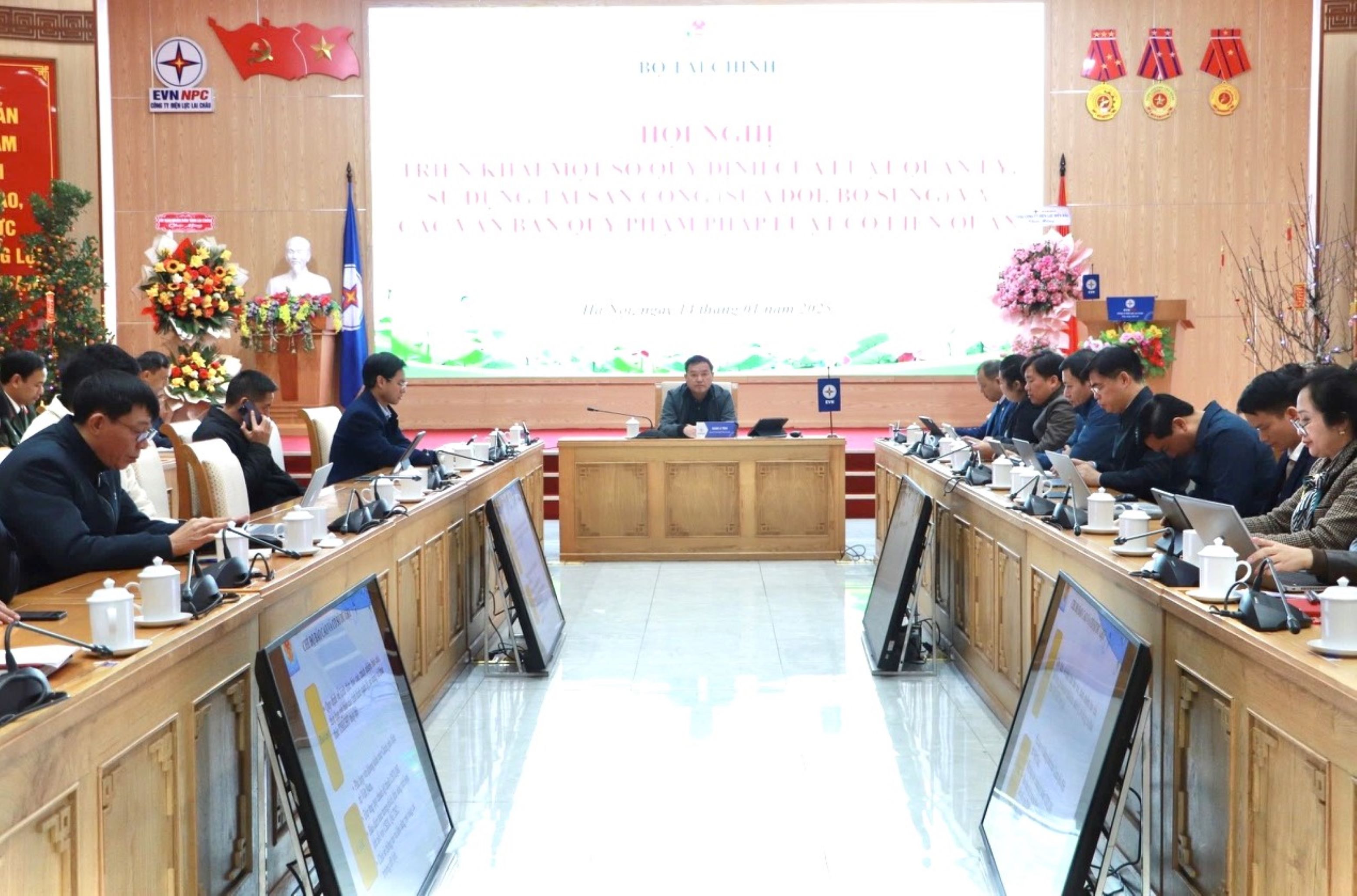 Các đại biểu tham dự Hội nghị tại điểm cầu tỉnh.